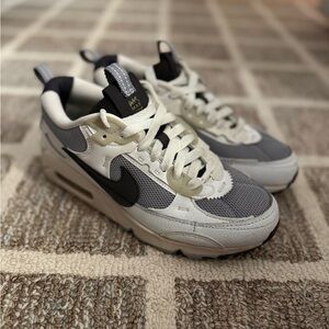 Nike Women’s Air Max 90 Futura Sneakers in Wolf Grey/Medium Ash